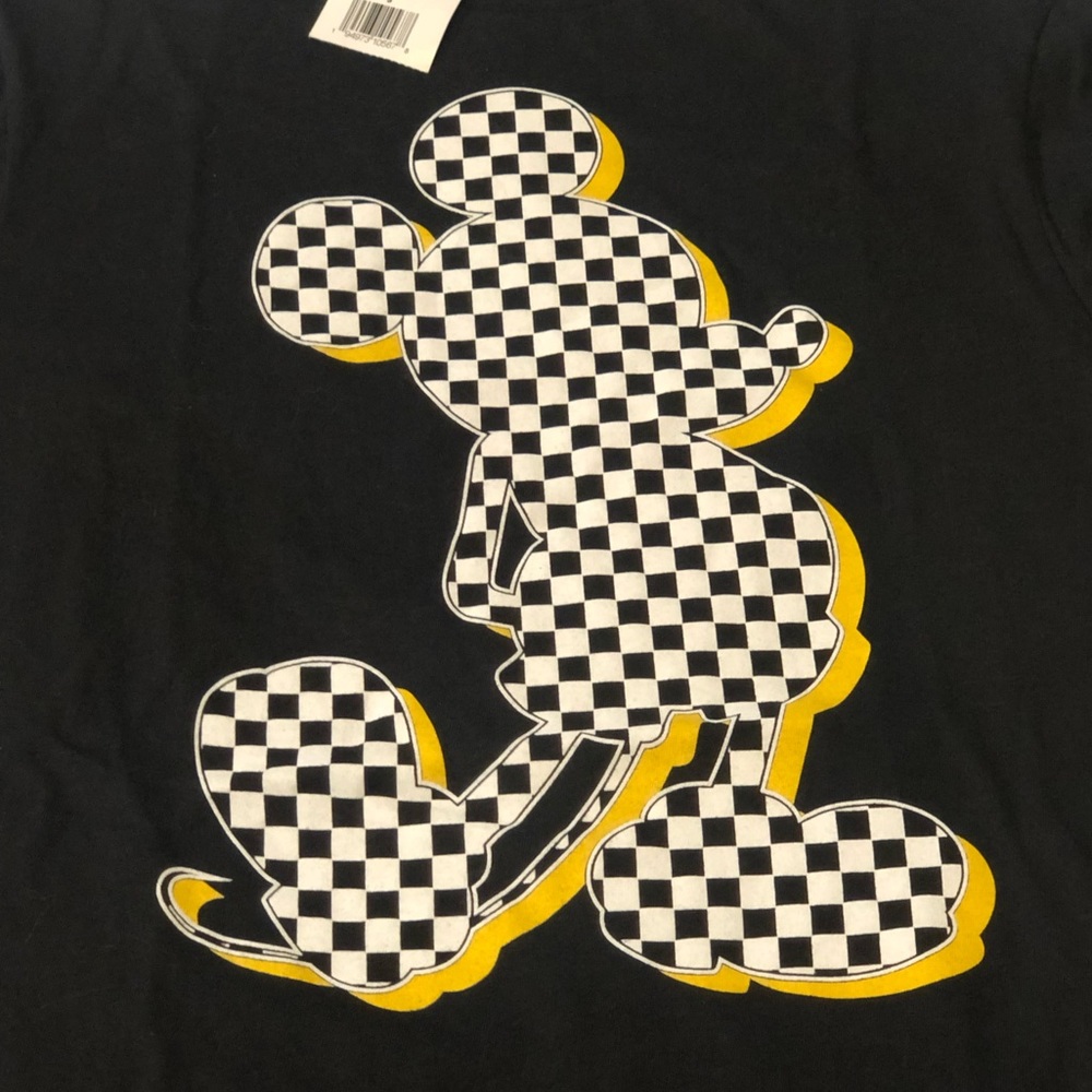 Mickey Mouse Checkerboard T-Shirt Women's Small Disney Checkerboard Mickey